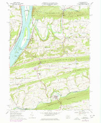 Pillow 1969 topographic map thumbnail