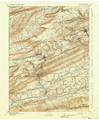 Pine Grove 1892 topographic map thumbnail