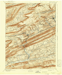 Pine Grove 1892 topographic map thumbnail