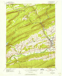 Pine Grove 1954 topographic map thumbnail
