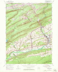 Pine Grove 1954 topographic map thumbnail