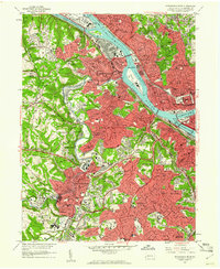 Pittsburgh West 1960 topographic map thumbnail