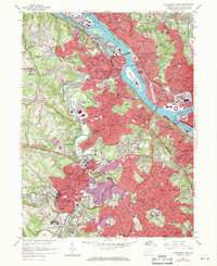 Pittsburgh West 1960 topographic map thumbnail