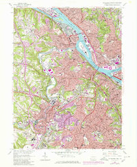 Pittsburgh West 1960 topographic map thumbnail