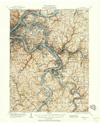 Pittsburgh 1904 topographic map thumbnail