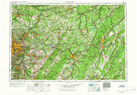 Pittsburgh 1958 topographic map thumbnail