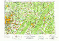 Pittsburgh 1958 topographic map thumbnail