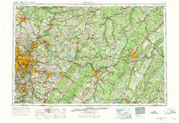 Pittsburgh 1958 topographic map thumbnail