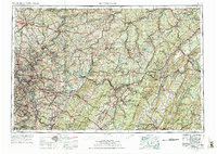 Pittsburgh 1958 topographic map thumbnail