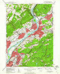 Pittston 1947 topographic map thumbnail