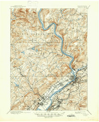 Pittston 1893 topographic map thumbnail