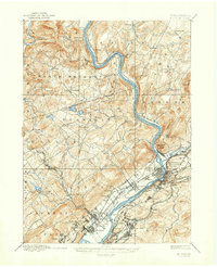 Pittston 1893 topographic map thumbnail
