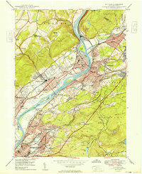 Pittston 1949 topographic map preview