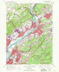 Pittston 1947 topographic map thumbnail
