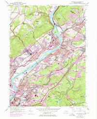 Pittston 1947 topographic map thumbnail
