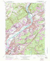 Pittston 1947 topographic map thumbnail