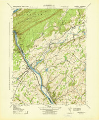 Portland 1943 topographic map thumbnail
