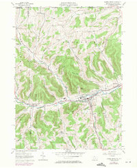 Potter Brook 1957 topographic map thumbnail