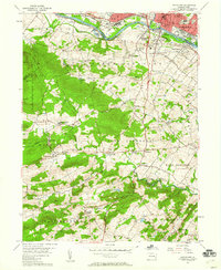 Pottstown 1956 topographic map thumbnail