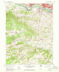 Pottstown 1956 topographic map thumbnail