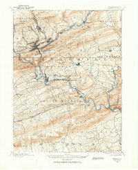 Pottsville 1889 topographic map thumbnail