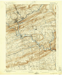 Pottsville 1891 topographic map thumbnail