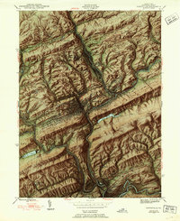 Pottsville 1944 topographic map thumbnail