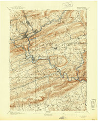 Pottsville 1891 topographic map thumbnail