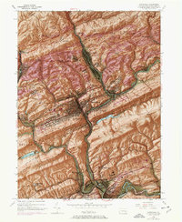 Pottsville 1944 topographic map thumbnail