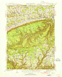 Powell 1943 topographic map thumbnail