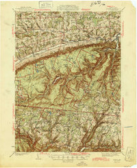 Powell 1945 topographic map thumbnail