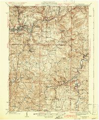 Punxsutawney 1942 topographic map thumbnail