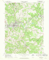 Punxsutawney 1968 topographic map thumbnail