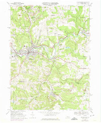 Punxsutawney 1968 topographic map thumbnail