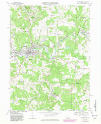Punxsutawney 1968 topographic map thumbnail