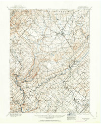 Quakertown 1888 topographic map thumbnail