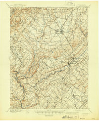 Quakertown 1894 topographic map thumbnail