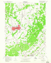 Quakertown 1957 topographic map thumbnail