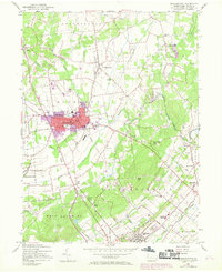 Quakertown 1957 topographic map thumbnail