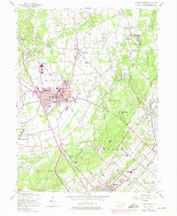 Quakertown 1957 topographic map thumbnail