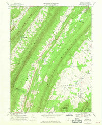 Rainsburg 1967 topographic map thumbnail