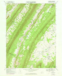 Rainsburg 1967 topographic map thumbnail
