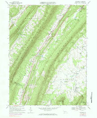 Rainsburg 1967 topographic map thumbnail