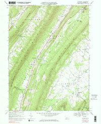Rainsburg 1967 topographic map thumbnail