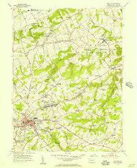 Red Lion 1953 topographic map thumbnail