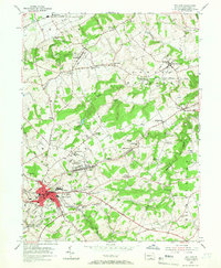 Red Lion 1953 topographic map thumbnail