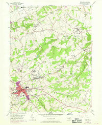 Red Lion 1953 topographic map thumbnail