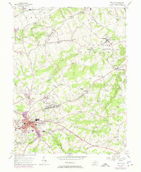 Red Lion 1953 topographic map thumbnail