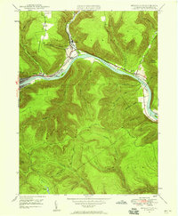 Renovo East 1946 topographic map thumbnail