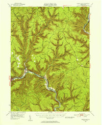 Renovo East 1946 topographic map thumbnail